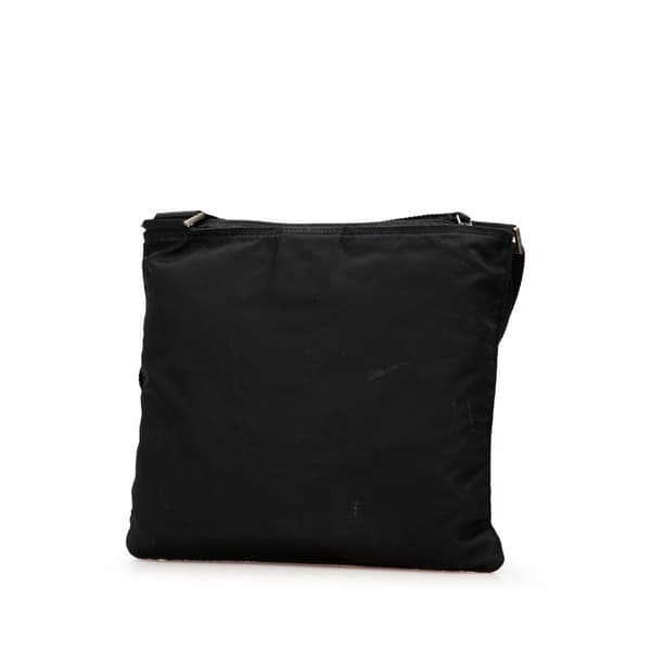 Pre-owned Prada Tessuto Zip Top Crossbody Black