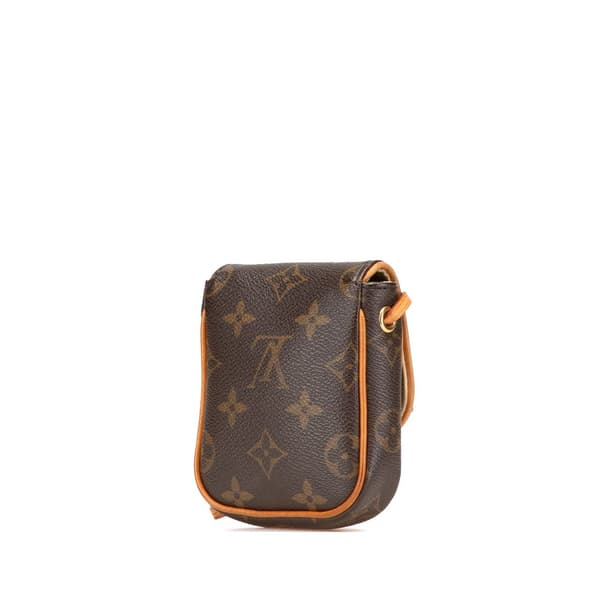 Pre-owned Louis Vuitton Monogram Pochette Cancun Brown