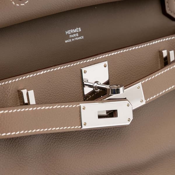 Pre-owned Hermès Mini Evercolor Jypsiere Brown