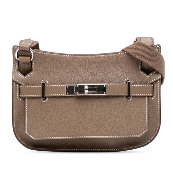 Pre-owned Hermès Mini Evercolor Jypsiere Brown