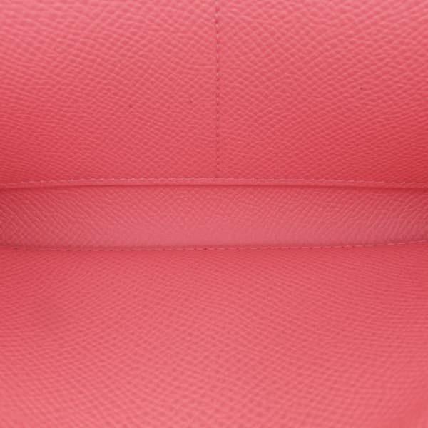 Pre-owned Hermès Epsom Kelly To Go Wallet Pink