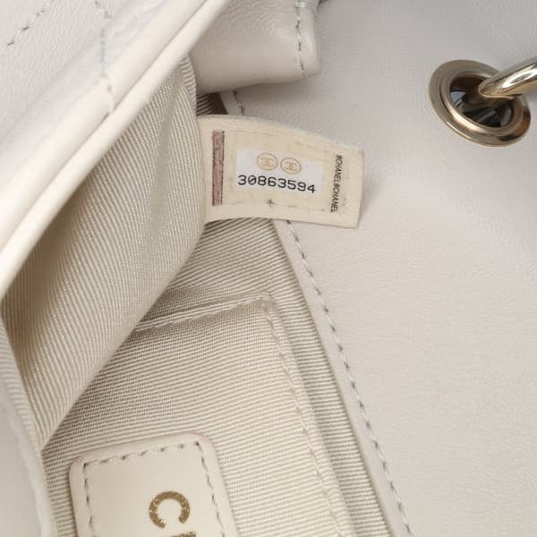 Pre-owned Chanel Medium Lambskin Twist Chain Enamel CC Flap Brown