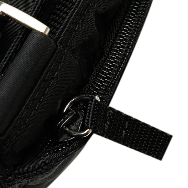 Pre-owned Prada Tessuto Zip Top Crossbody Black