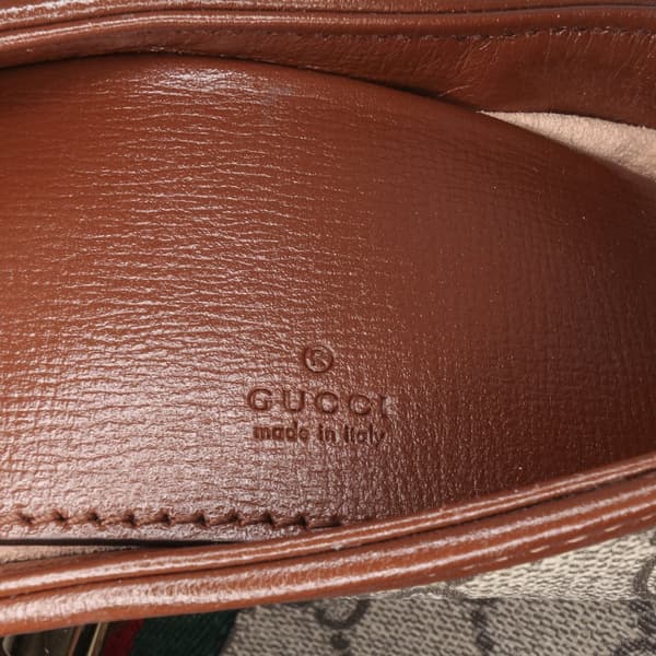 Pre-owned Gucci Mini GG Supreme Jackie 1961 Crossbody Brown