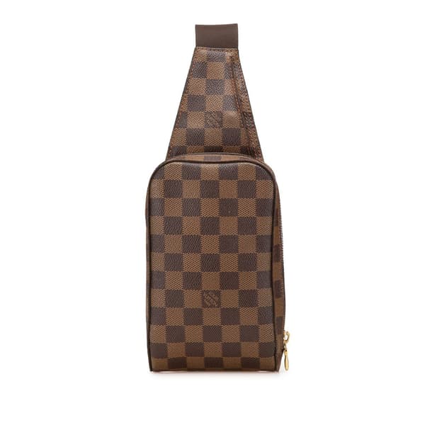 Pre-owned Louis Vuitton Damier Ebene Geronimos Brown