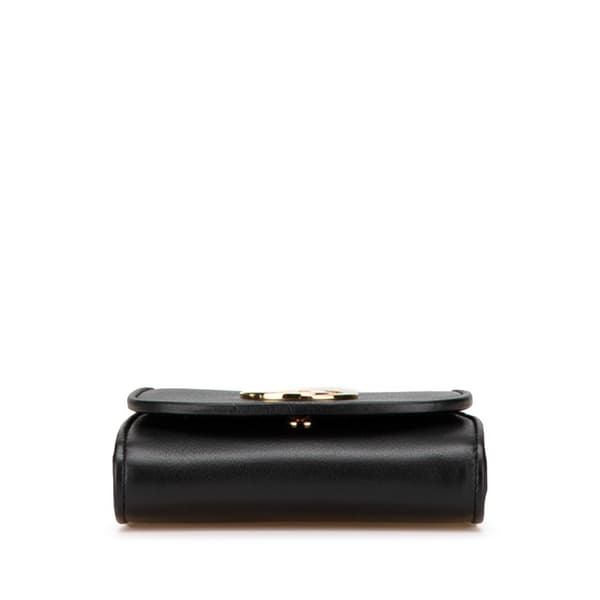 Pre-owned Gucci Medium Calfskin Blondie Wallet on Chain Black