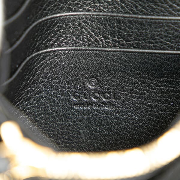 Pre-owned Gucci Medium Calfskin Blondie Wallet on Chain Black