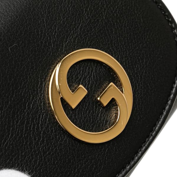 Pre-owned Gucci Medium Calfskin Blondie Wallet on Chain Black