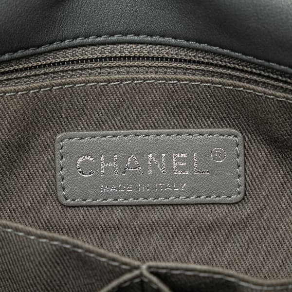 Pre-owned Chanel Medium Canvas Graffiti Tromp L Oeil Oh My Boy Flap Brown