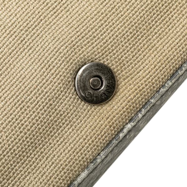 Pre-owned Chanel Medium Canvas Graffiti Tromp L Oeil Oh My Boy Flap Brown