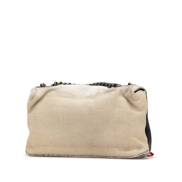 Pre-owned Chanel Medium Canvas Graffiti Tromp L Oeil Oh My Boy Flap Brown