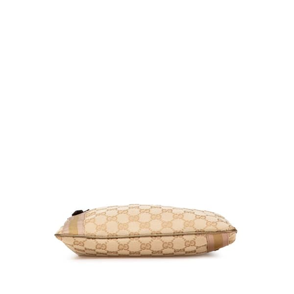 Pre-owned Gucci GG Canvas Jolicoeur Crossbody Brown
