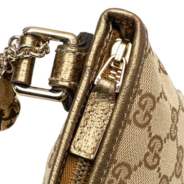 Pre-owned Gucci GG Canvas Jolicoeur Crossbody Brown