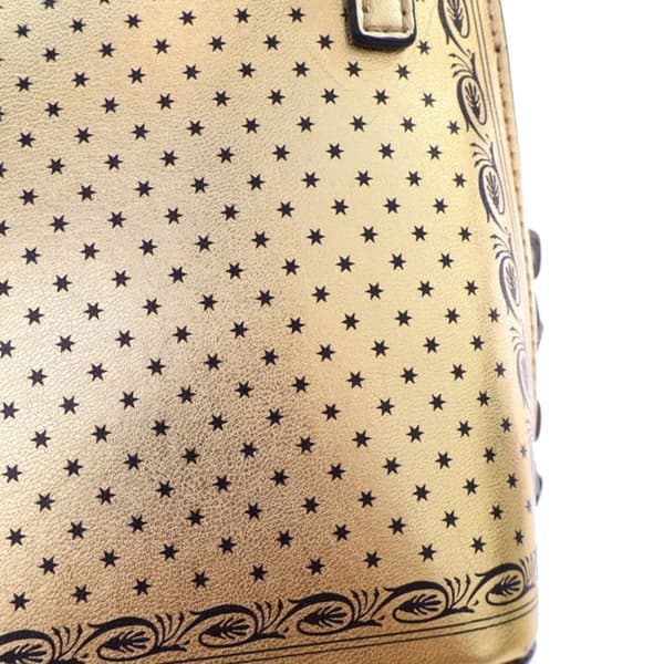Pre-owned Gucci Mini Calfskin Guccy Sega Crossbody Gold