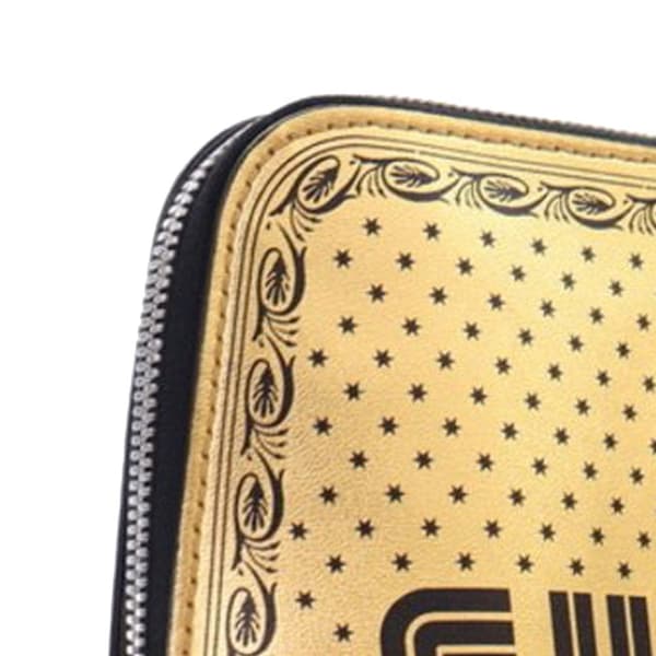 Pre-owned Gucci Mini Calfskin Guccy Sega Crossbody Gold