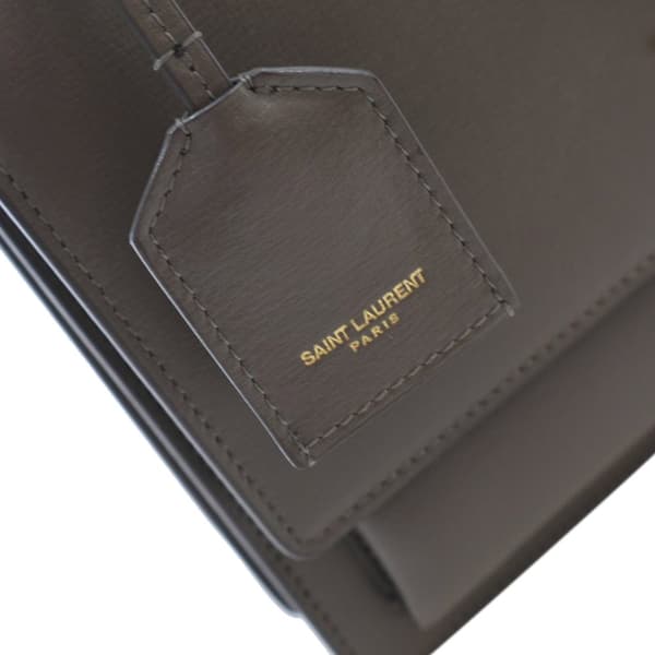 Pre-owned Saint Laurent Medium Smooth Calfskin Sunset Bag Brown