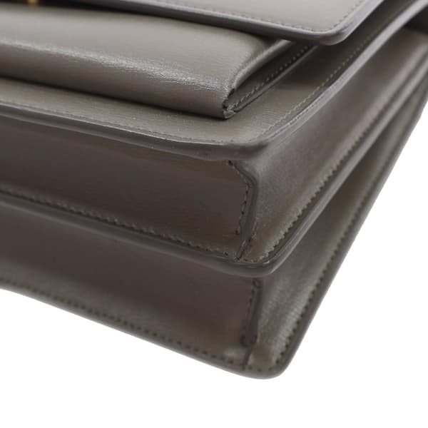 Pre-owned Saint Laurent Medium Smooth Calfskin Sunset Bag Brown
