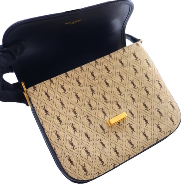 Pre-owned Saint Laurent Small Canvas Le Monogramme Crossbody Brown
