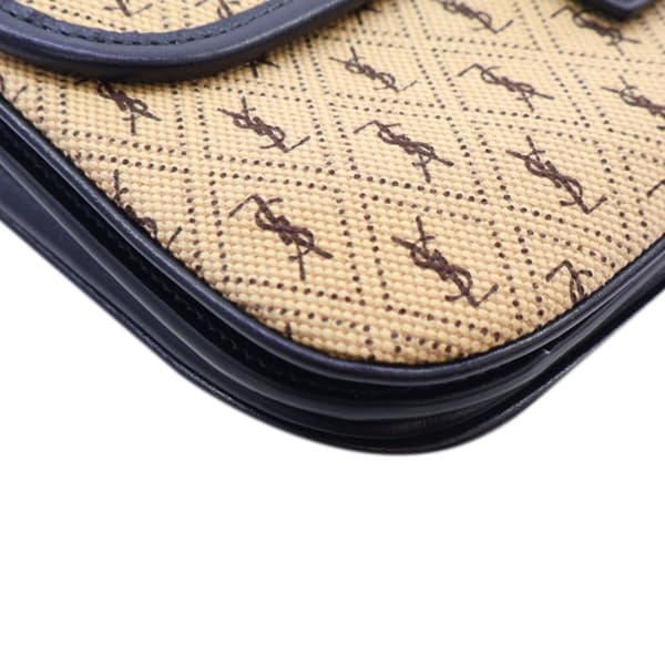 Pre-owned Saint Laurent Small Canvas Le Monogramme Crossbody Brown