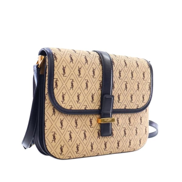 Pre-owned Saint Laurent Small Canvas Le Monogramme Crossbody Brown