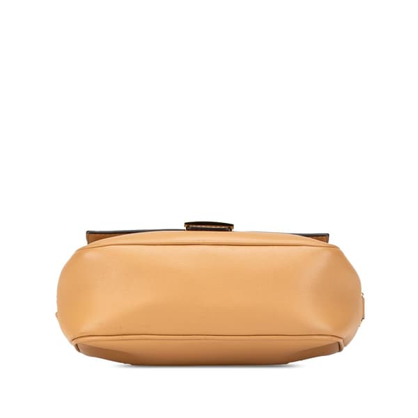 Pre-owned Fendi Leather Baguette Camera Bag Brown