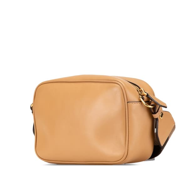 Pre-owned Fendi Leather Baguette Camera Bag Brown