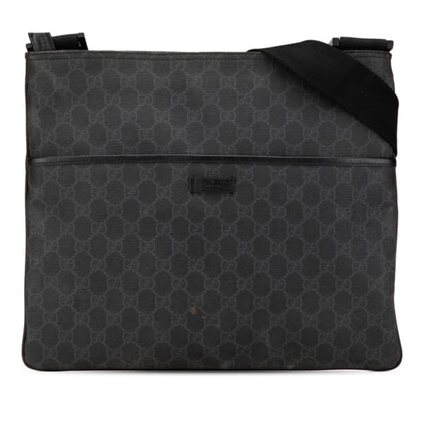 Pre-owned Gucci GG Supreme Crossbody Black