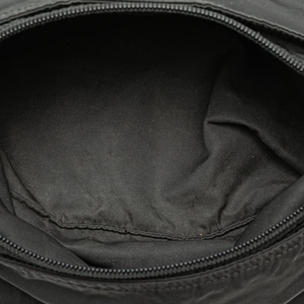 Pre-owned Prada Tessuto Zip Top Crossbody Black
