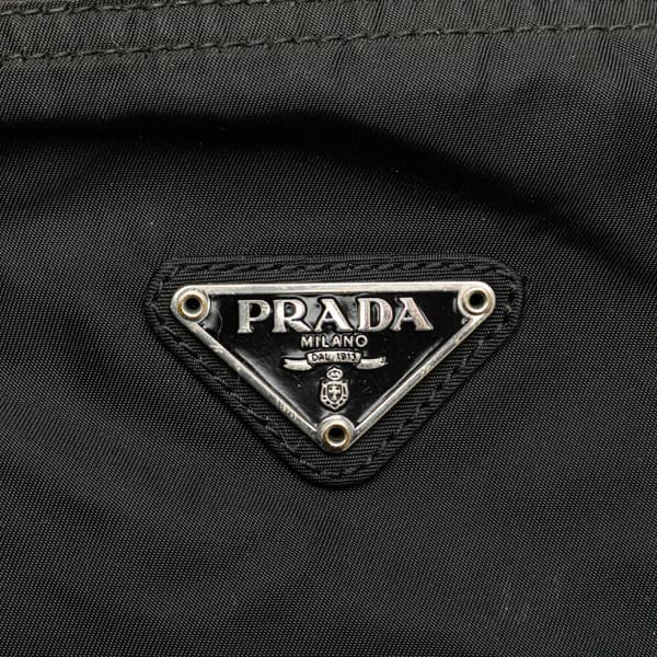 Pre-owned Prada Tessuto Zip Top Crossbody Black