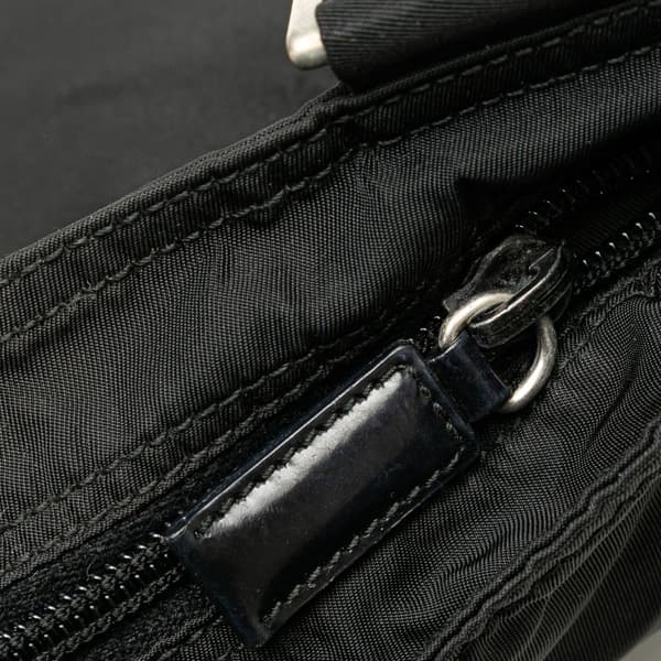 Pre-owned Prada Tessuto Zip Top Crossbody Black
