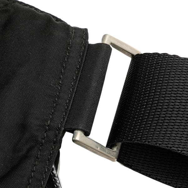 Pre-owned Prada Tessuto Zip Top Crossbody Black