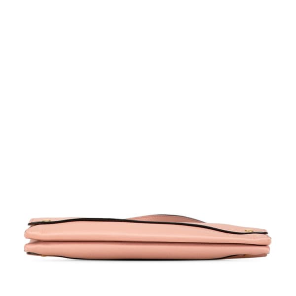 Pre-owned Burberry Leather Pearson Crossbody Pink
