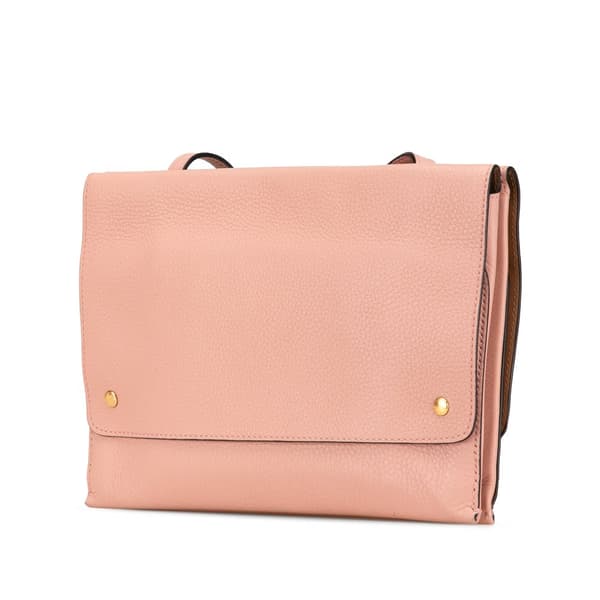 Pre-owned Burberry Leather Pearson Crossbody Pink