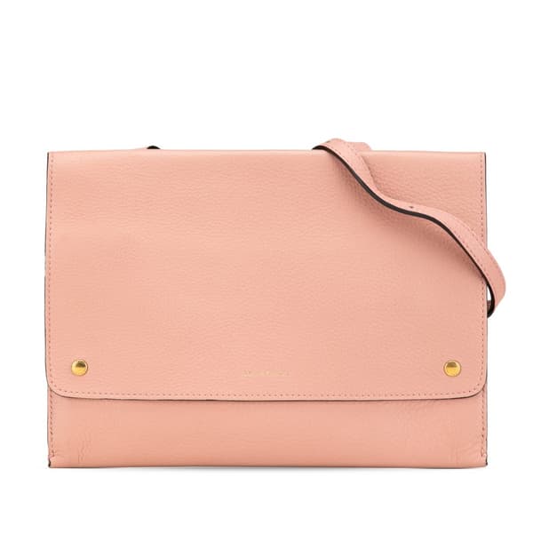 Pre-owned Burberry Leather Pearson Crossbody Pink