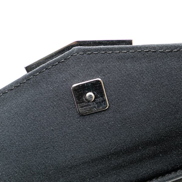 Pre-owned Fendi Mini 2Jours Studded Leather Vitello Dolce Crossbody Black