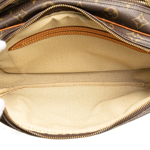 Pre-owned Louis Vuitton Monogram Reporter PM Brown
