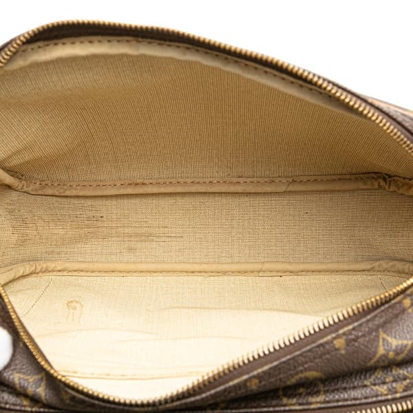 Pre-owned Louis Vuitton Monogram Reporter PM Brown