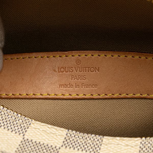 Pre-owned Louis Vuitton Damier Azur Naviglio White