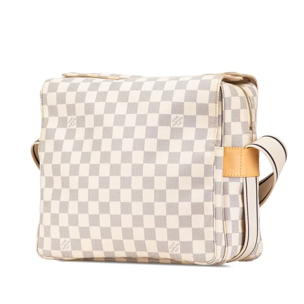 Pre-owned Louis Vuitton Damier Azur Naviglio White