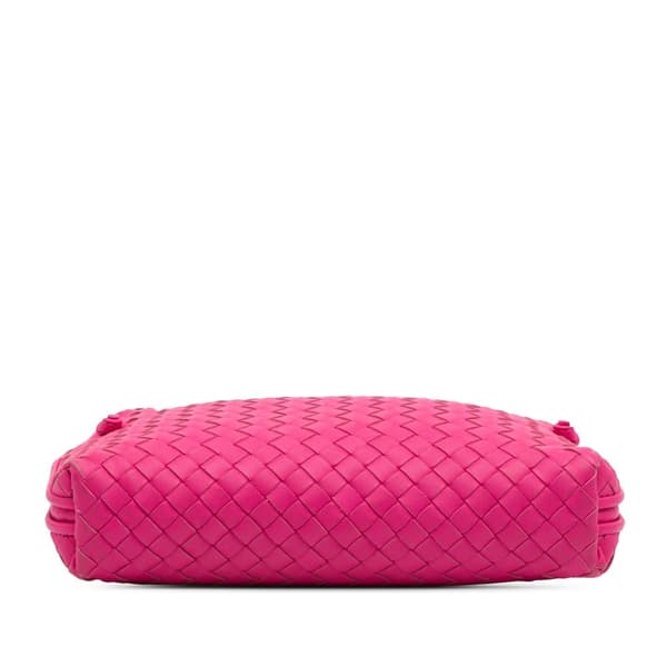 Pre-owned Bottega Veneta Medium Nappa Intrecciato Nodini Crossbody Pink