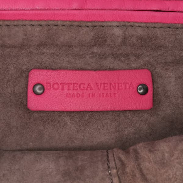 Pre-owned Bottega Veneta Medium Nappa Intrecciato Nodini Crossbody Pink