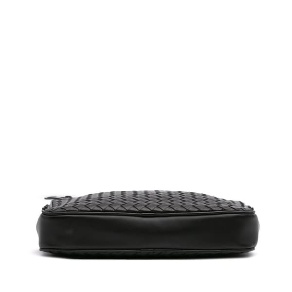 Pre-owned Bottega Veneta Nappa Intrecciato Crossbody Black