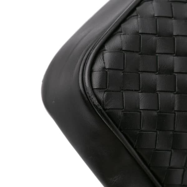 Pre-owned Bottega Veneta Nappa Intrecciato Crossbody Black