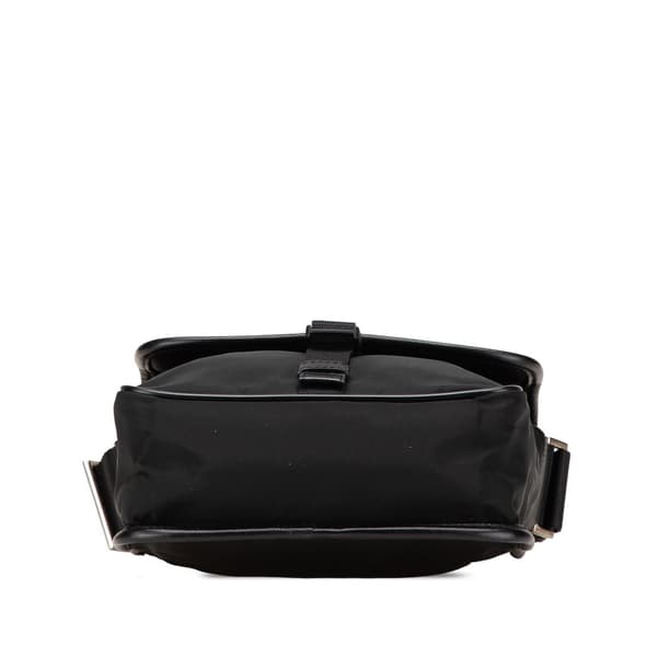 Pre-owned Prada Tessuto Buckle Messenger Bag Black