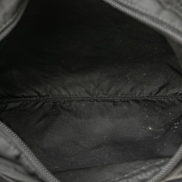 Pre-owned Prada Tessuto Zip Top Crossbody Black