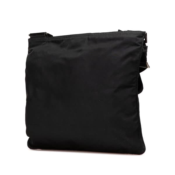 Pre-owned Prada Tessuto Zip Top Crossbody Black