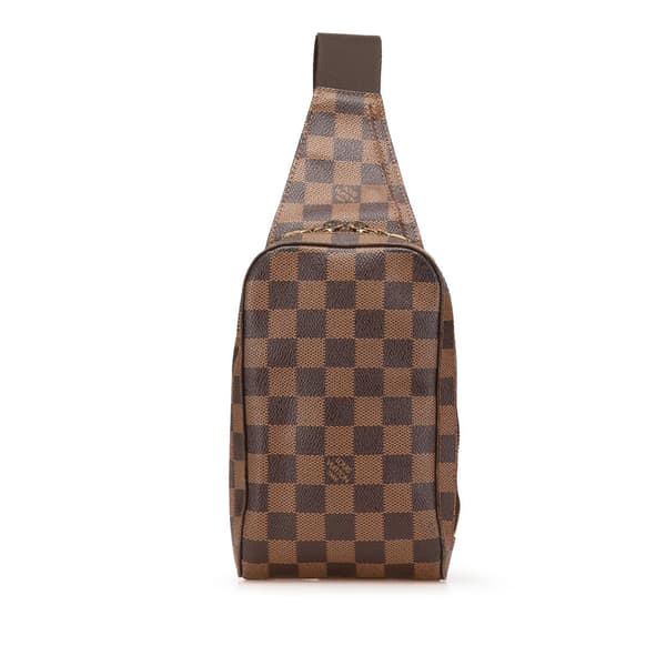 Pre-owned Louis Vuitton Damier Ebene Geronimos Brown