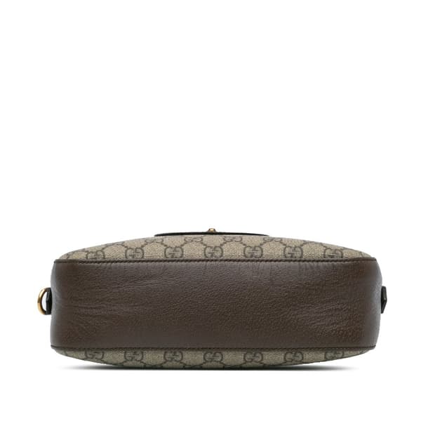 Pre-owned Gucci GG Supreme Web Neo Vintage Crossbody Brown