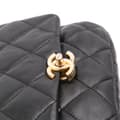 Pikkukuva 8 / 10: Pre-owned Chanel Mini Quilted Lambskin Lacquered Chain Flap Black