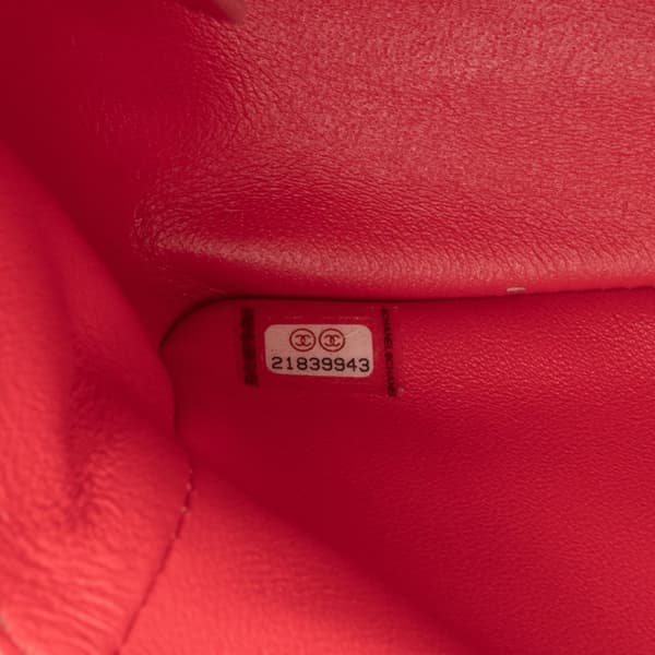 Pre-owned Chanel Mini Rectangular Classic Patent Single Flap Red